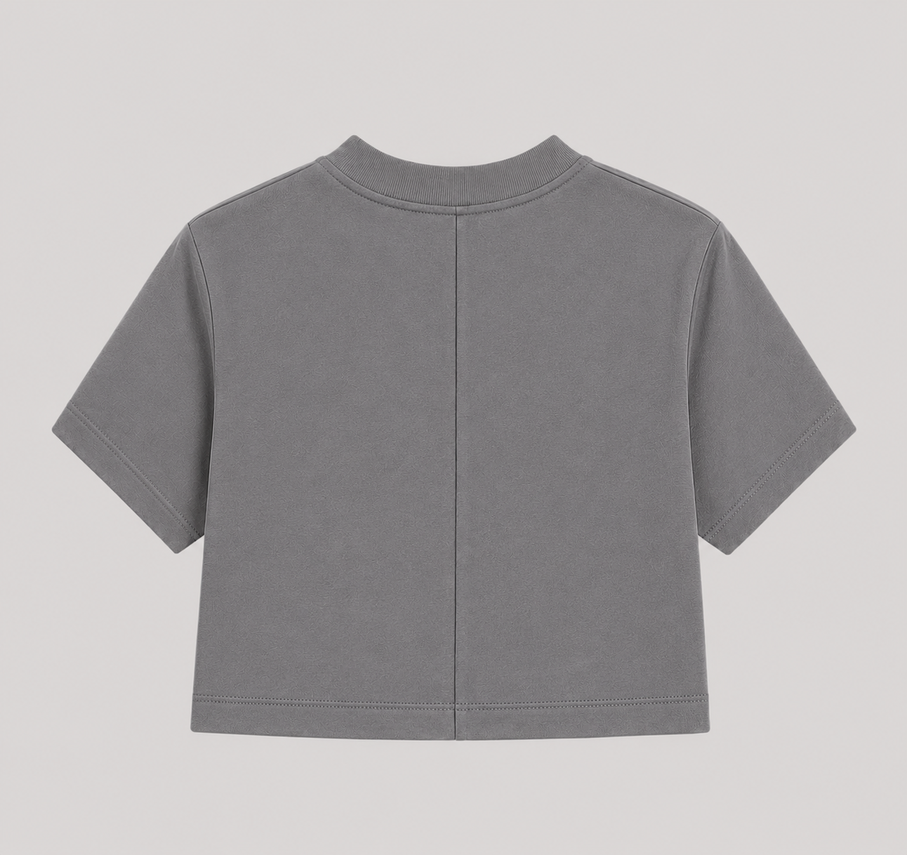 CROP TOP GRIS OSCURO