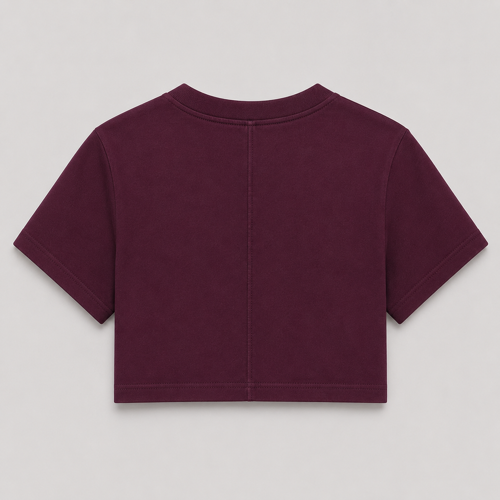 CROP TOP BERENJENA