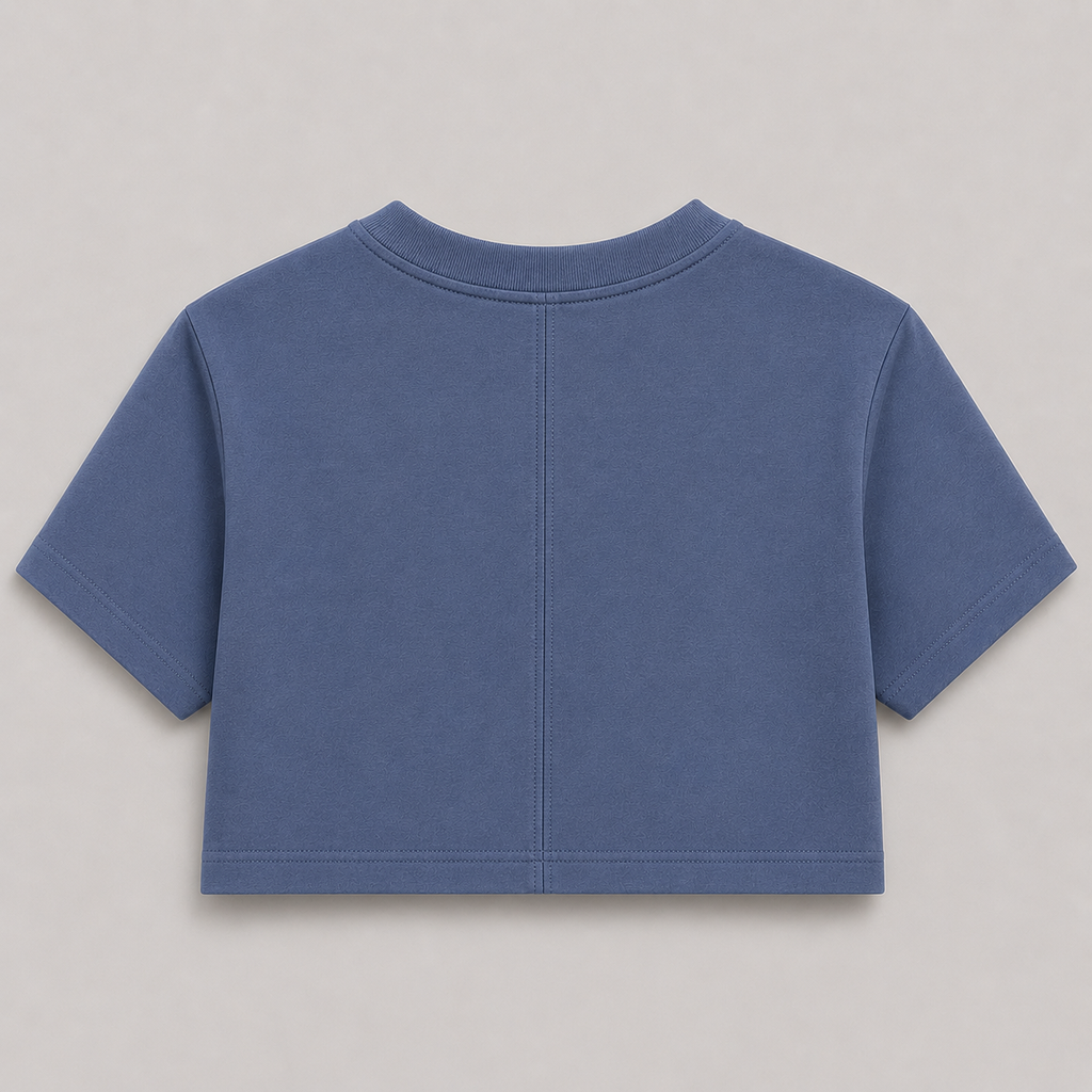 CROP TOP AZUL PETROLEO