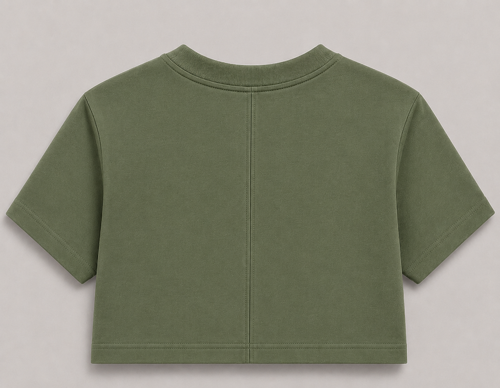 CROP TOP VERDE PINO
