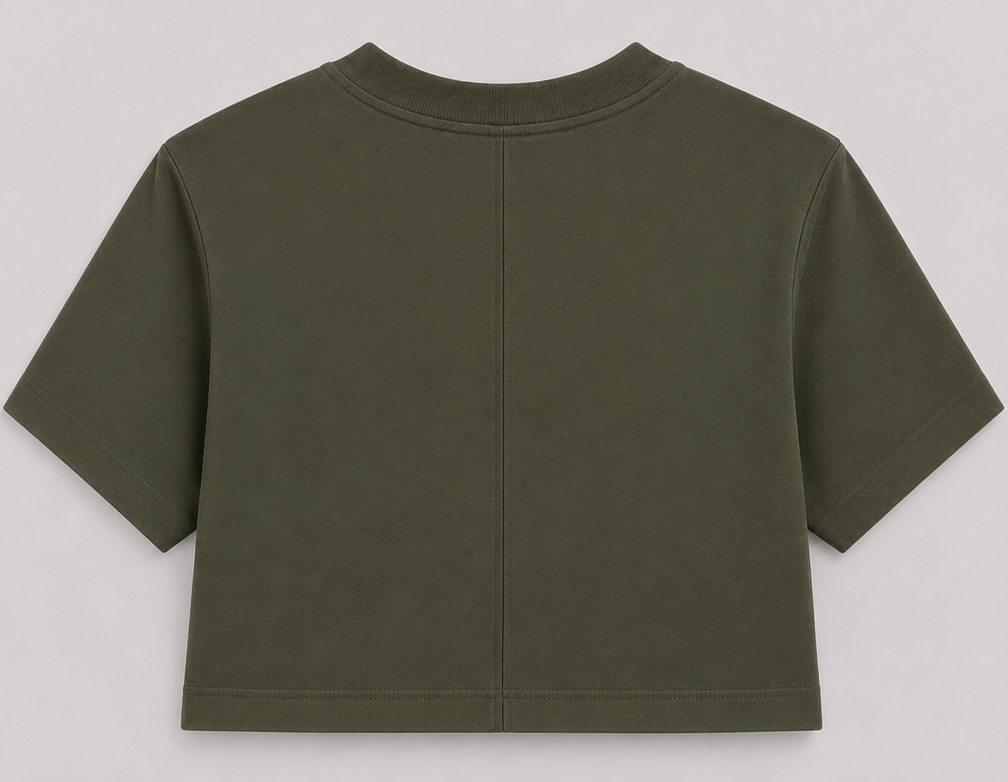 CROP TOP VERDE MILITAR