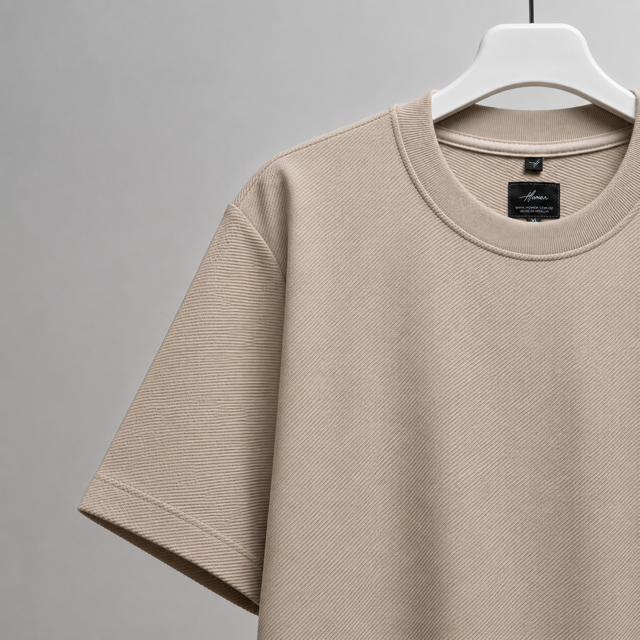 CAMISETA OVERSIZE FIORENZO BEIGE