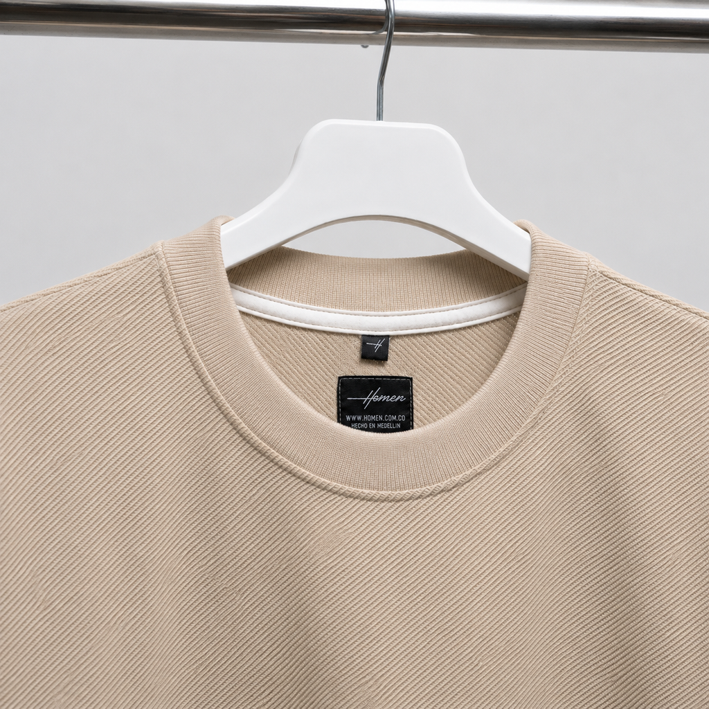 CAMISETA OVERSIZE FIORENZO BEIGE