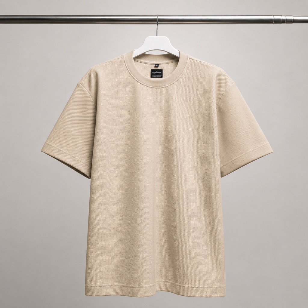 CAMISETA OVERSIZE FIORENZO BEIGE
