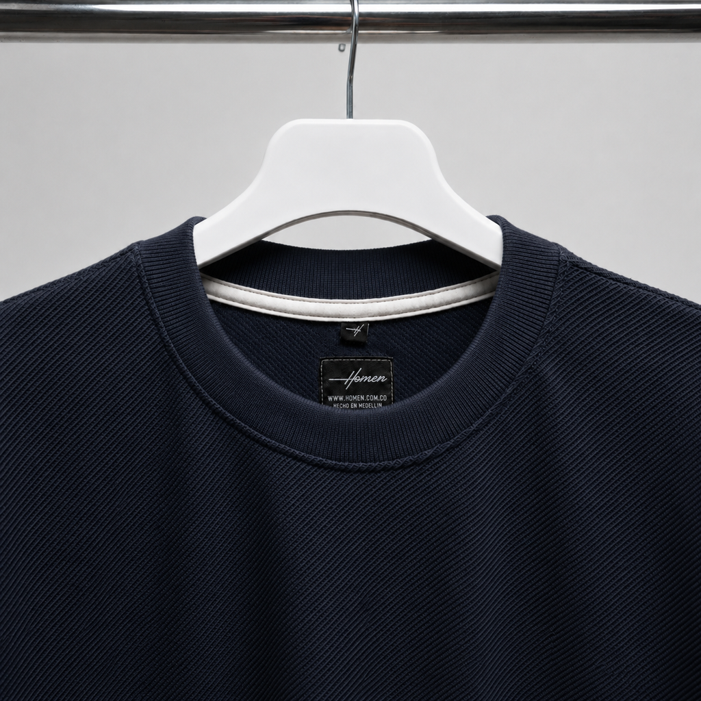 CAMISETA OVERSIZE FIORENZO AZUL OSCURO