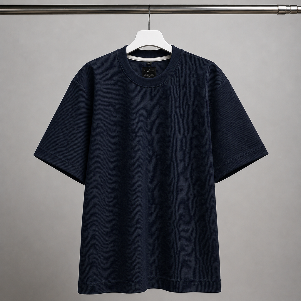 CAMISETA OVERSIZE FIORENZO AZUL OSCURO