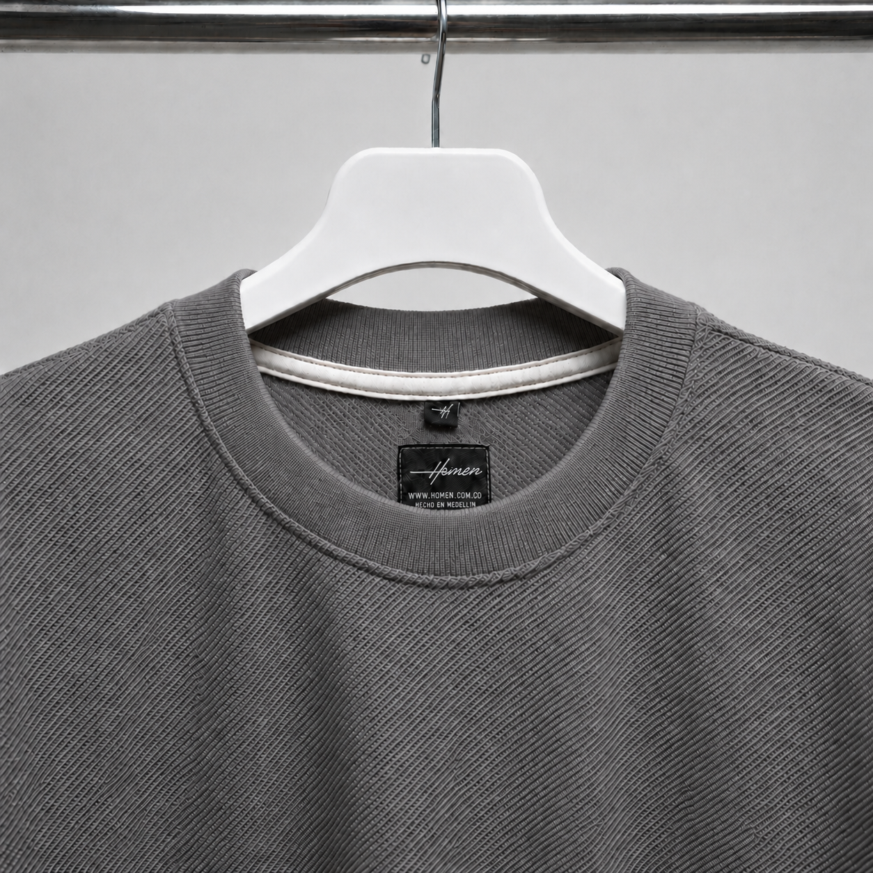 CAMISETA OVERSIZE  FIORENZO GRIS OSCURO