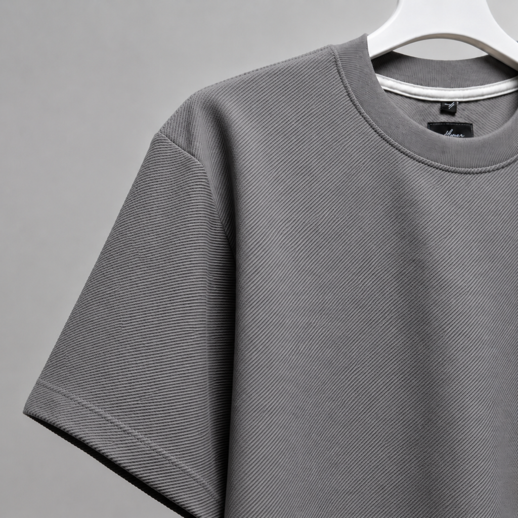 CAMISETA OVERSIZE  FIORENZO GRIS OSCURO