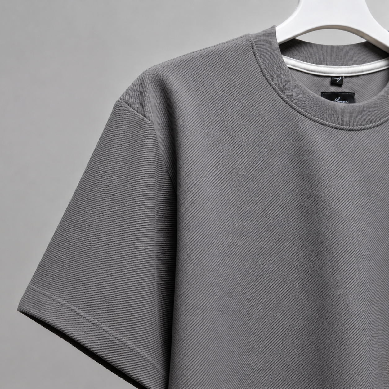 CAMISETA OVERSIZE  FIORENZO GRIS OSCURO