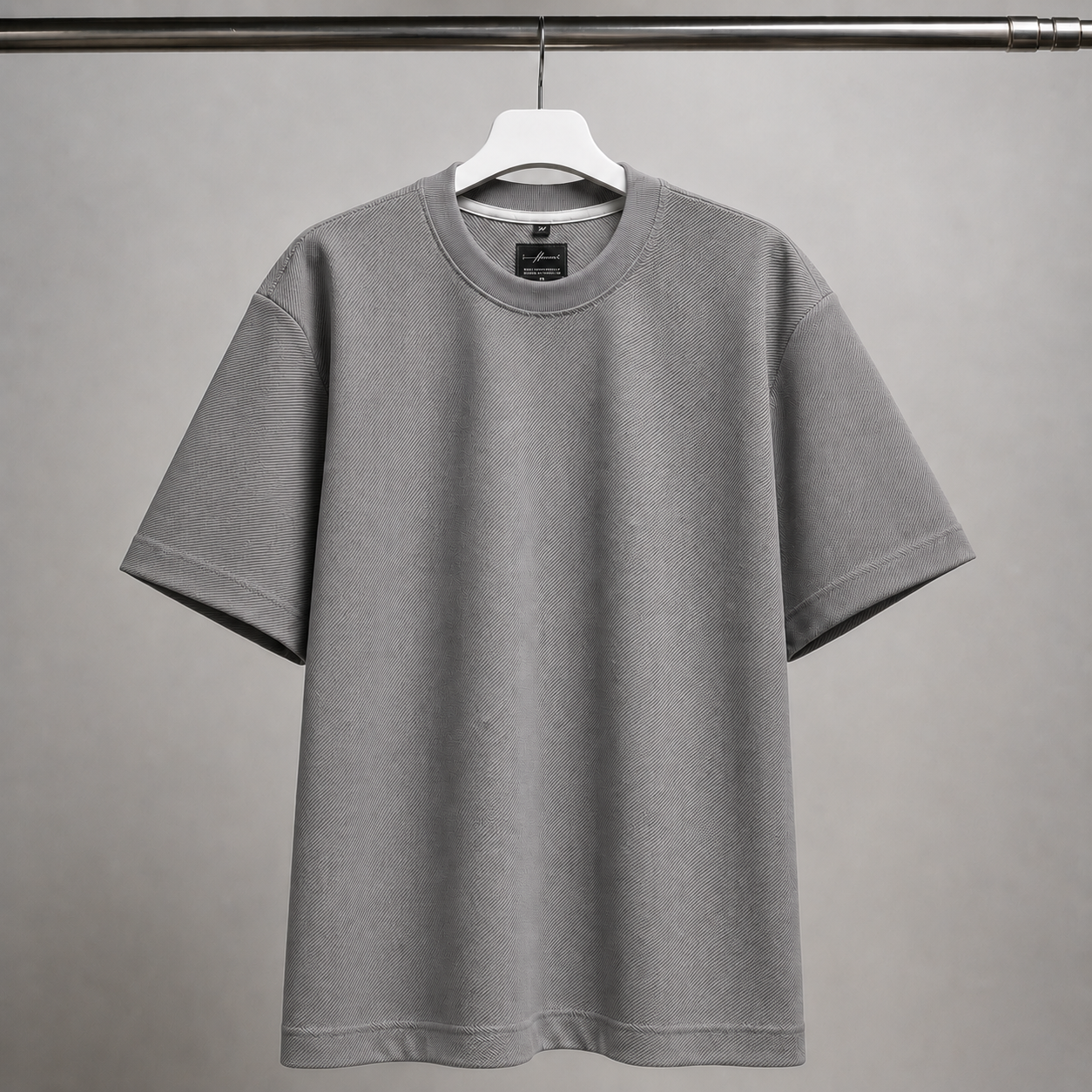 CAMISETA OVERSIZE  FIORENZO GRIS OSCURO