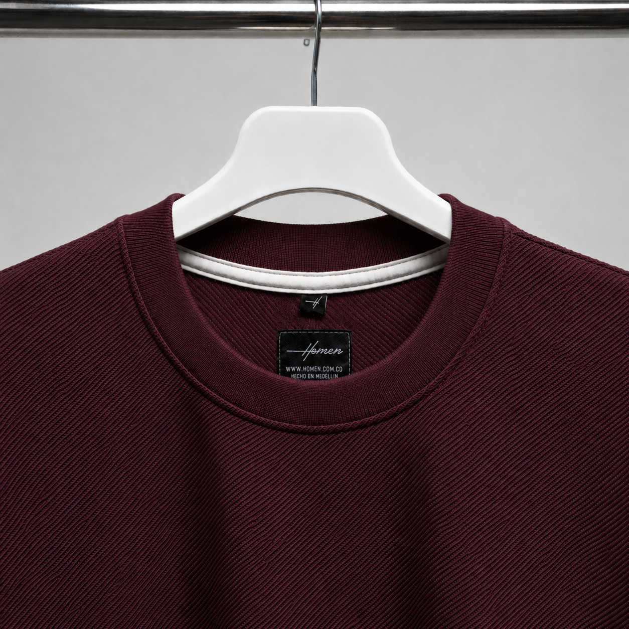 CAMISETA OVERSIZE COLOR VINOTINTO FIORENZO