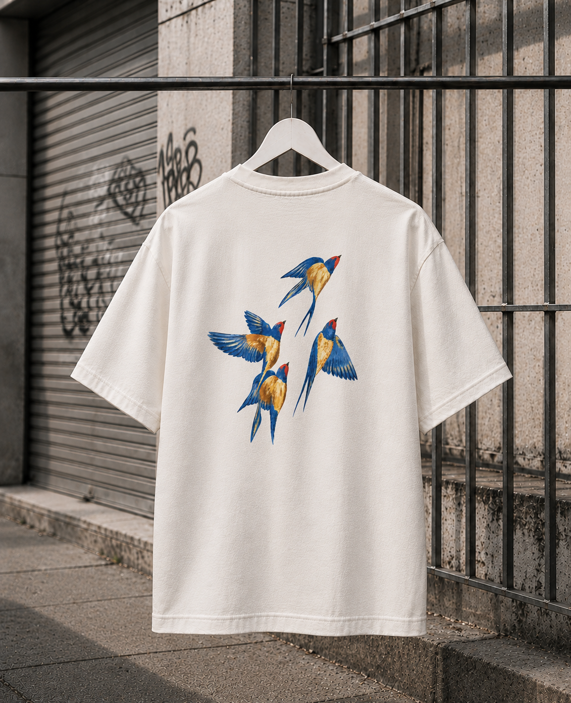 CAMISETA OVERSIZE BIRDS