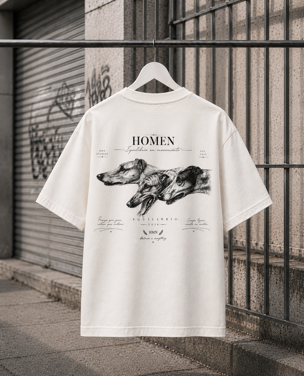 CAMISETA OVERSIZE DOG HEADS