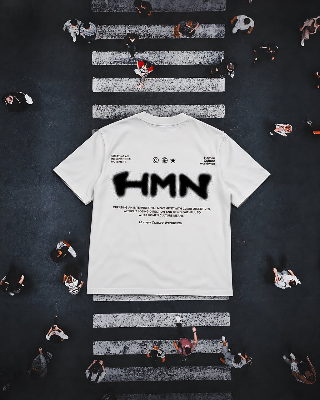 CAMISETA OVERSIZE HMN WORLWIDE
