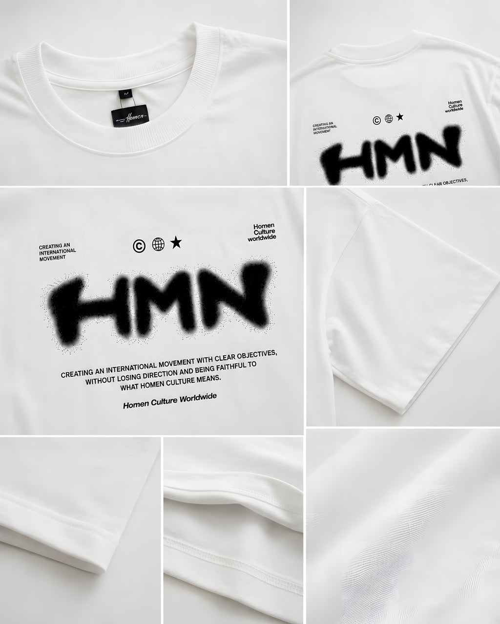 CAMISETA OVERSIZE HMN WORLWIDE