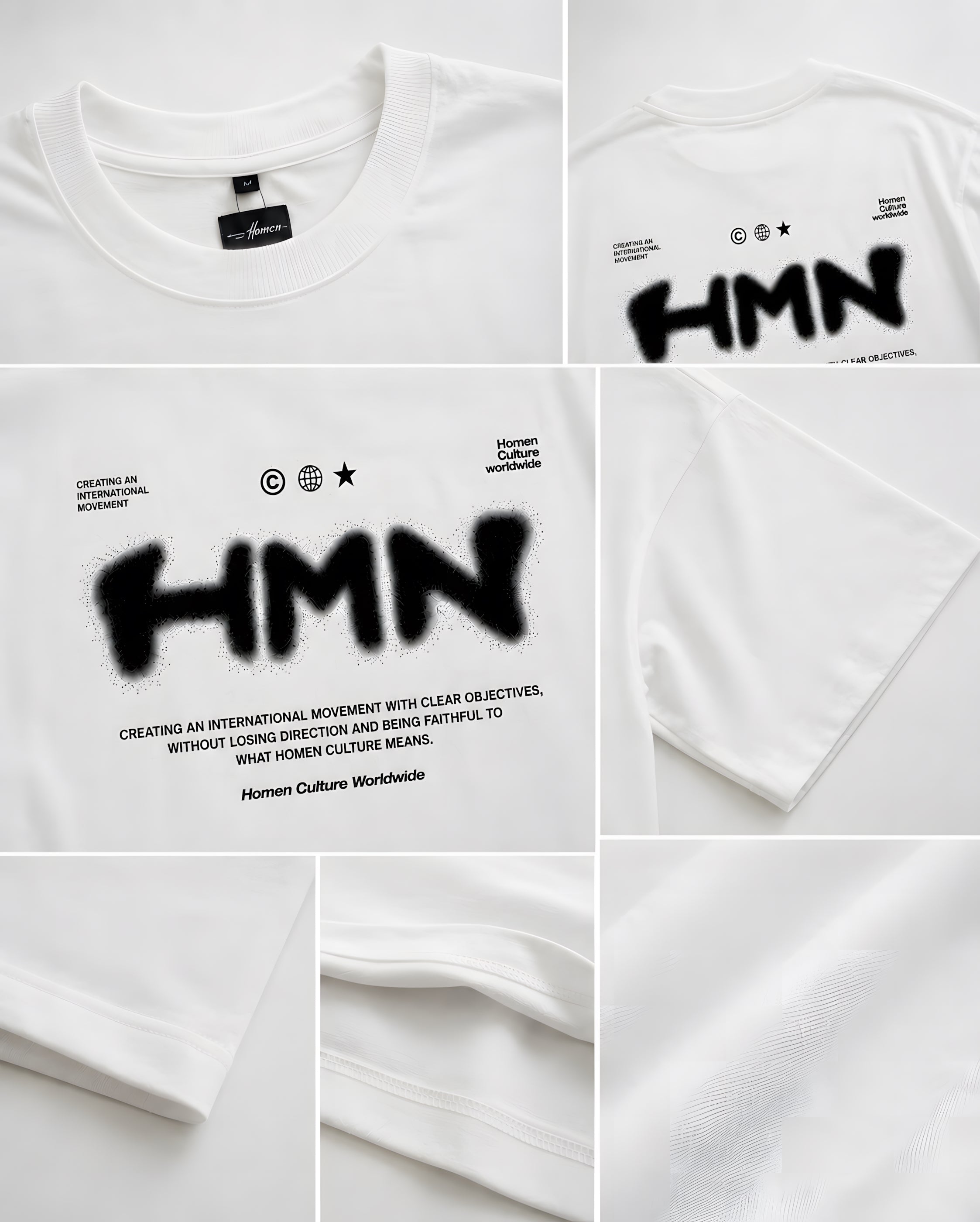 CAMISETA OVERSIZE HMN WORLWIDE