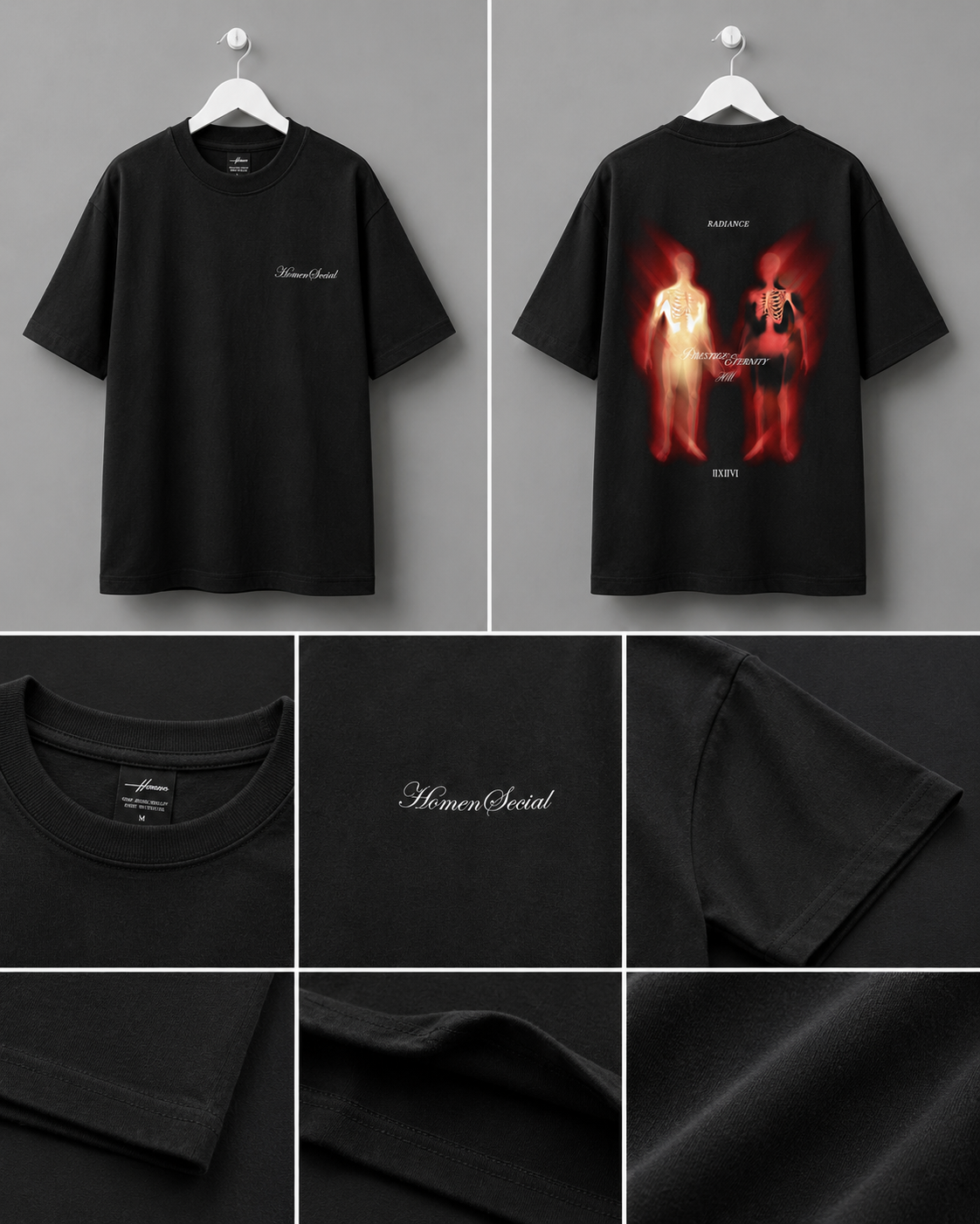 CAMISETA OVERSIZE SOUL NEGRO