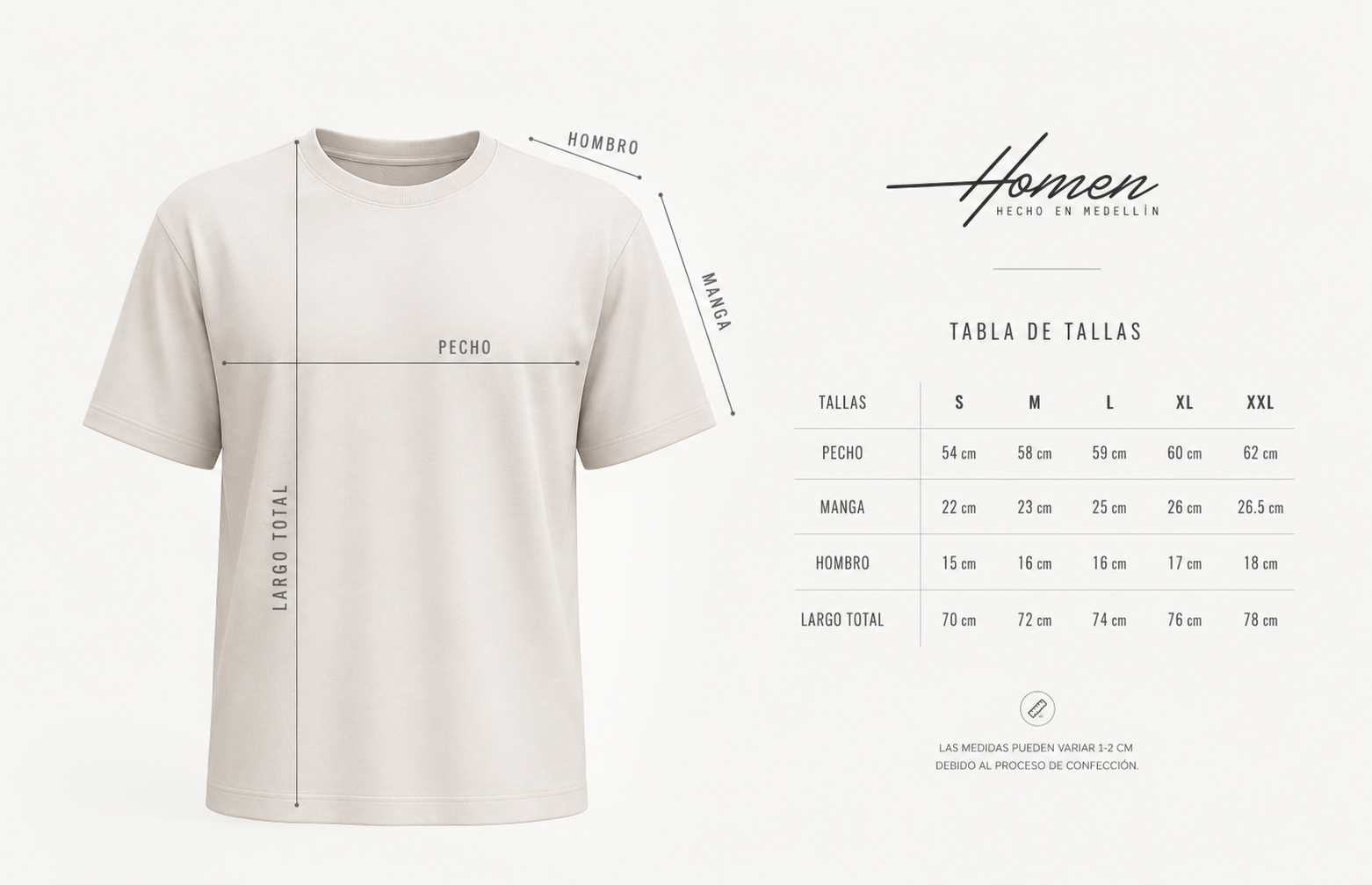 CAMISETA OVERSIZE COLOR BEIGE FIORENZO