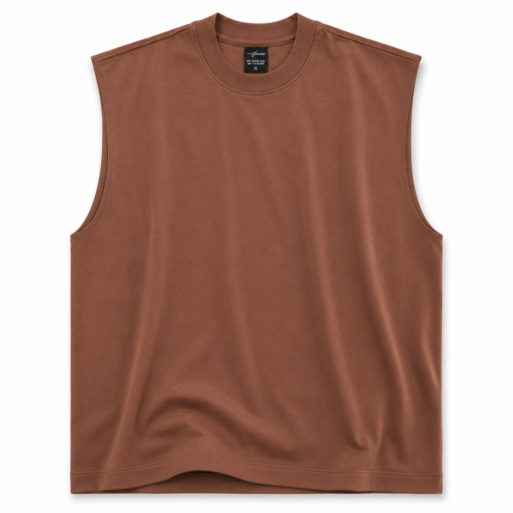 CAMISILLA TANK CHOCOLATE BASICA