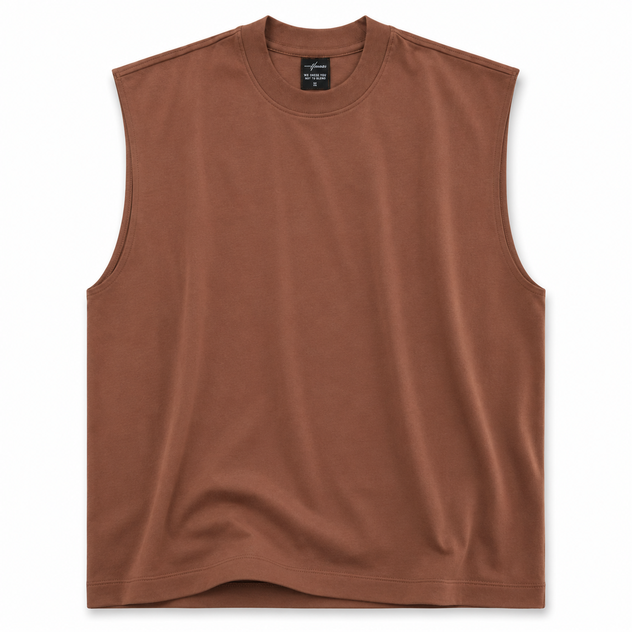 CAMISILLA TANK CHOCOLATE BASICA