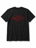 CAMISETA OVERSIZE BORDADO HAPPIER THAN EVER