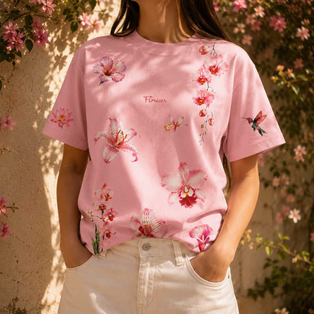 CAMISETA MUJER FLORECER