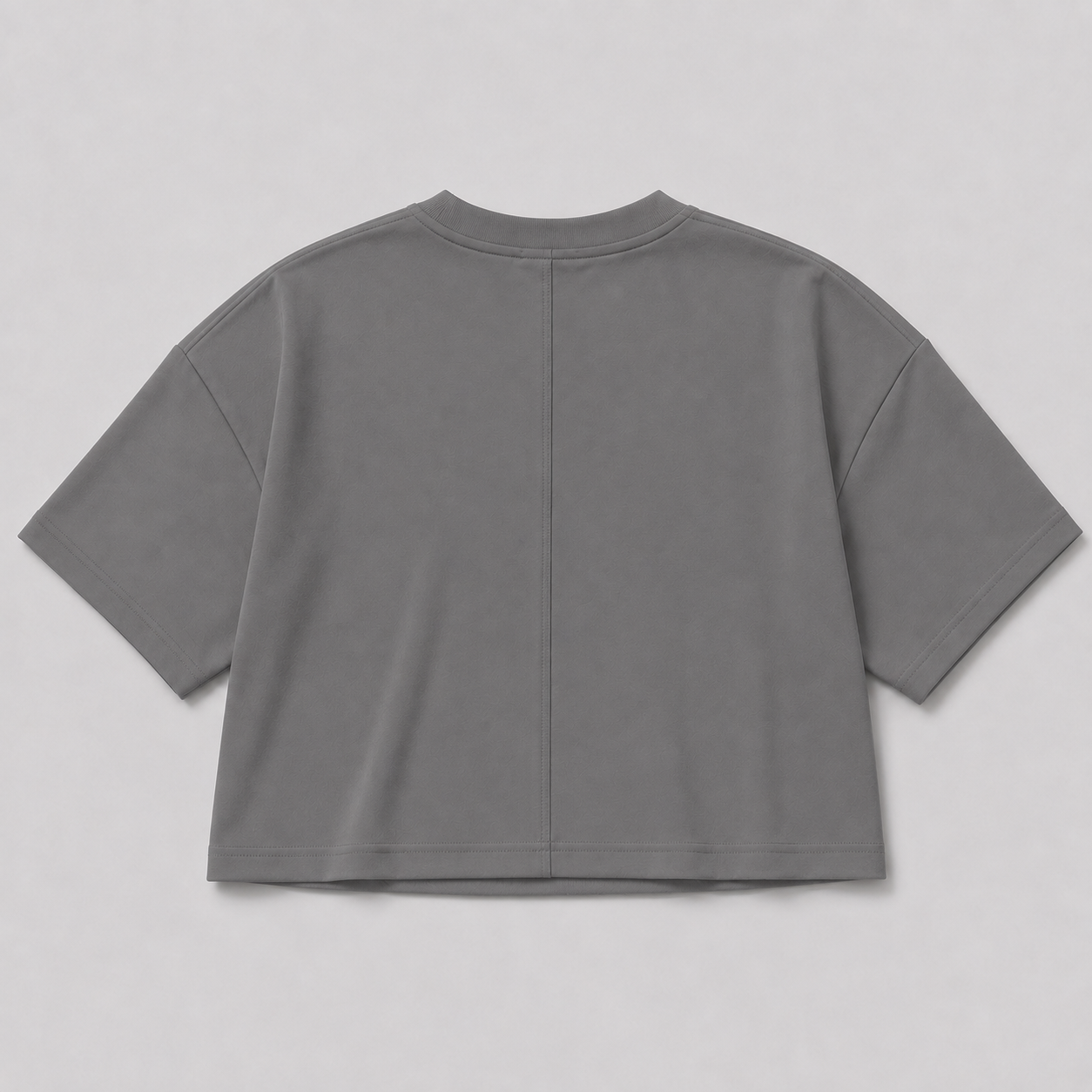 CROP TOP GRIS OSCURO
