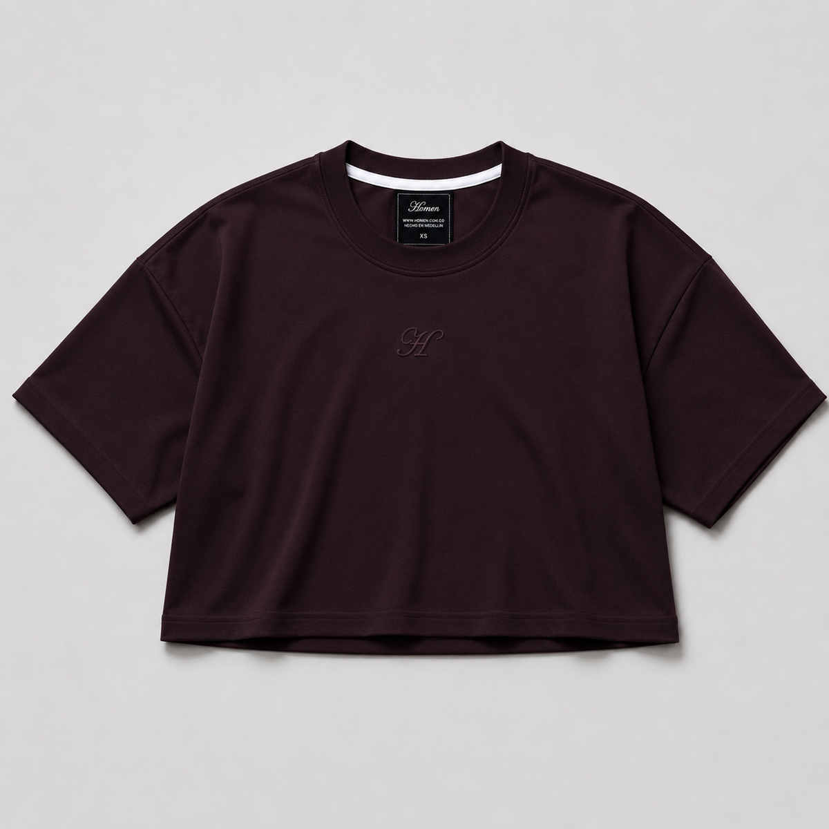 CROP TOP BERENJENA
