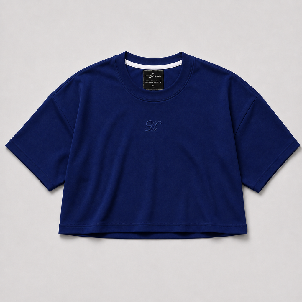 CROP TOP AZUL OSCURO