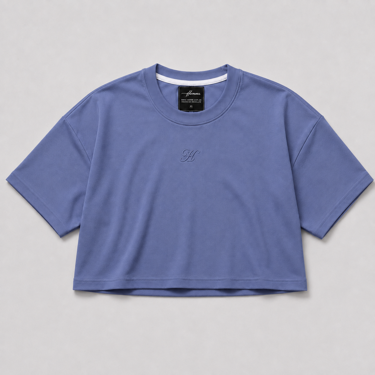 CROP TOP AZUL PETROLEO