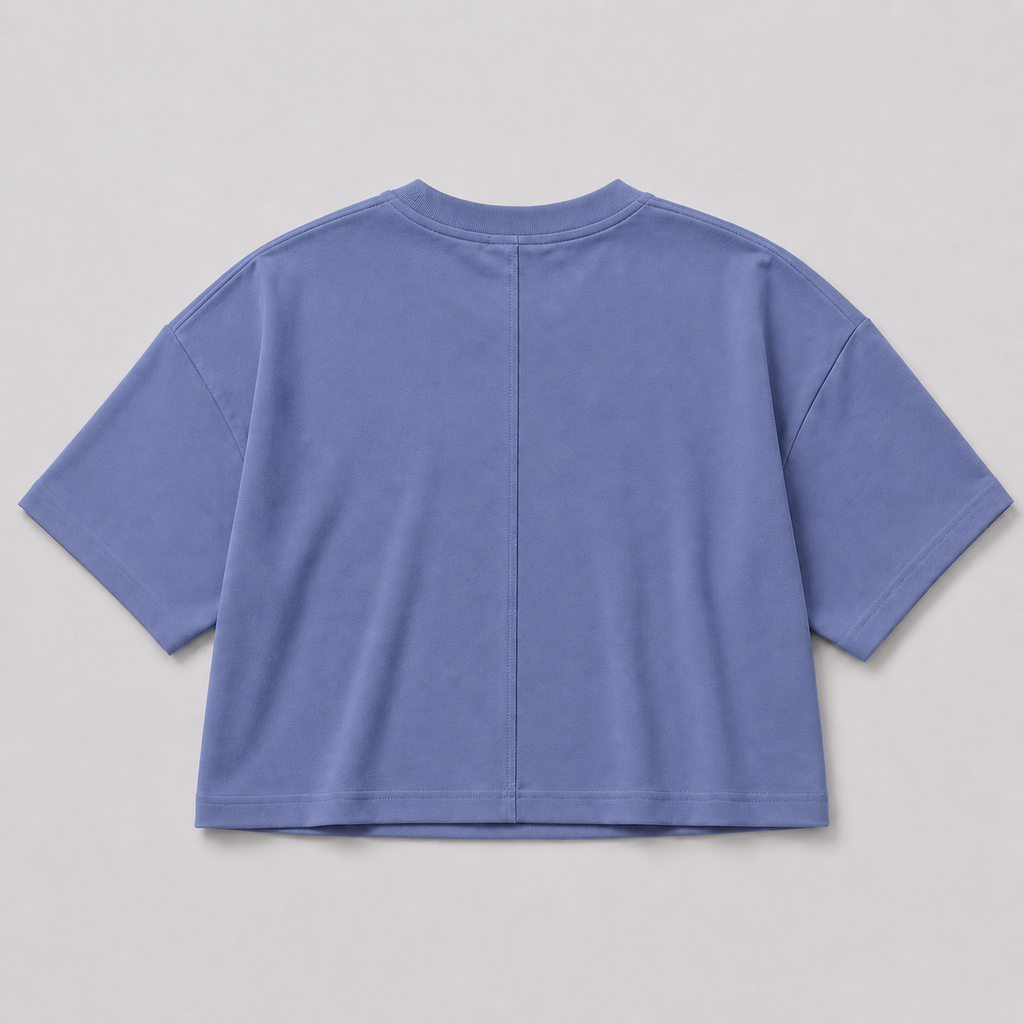 CROP TOP AZUL PETROLEO