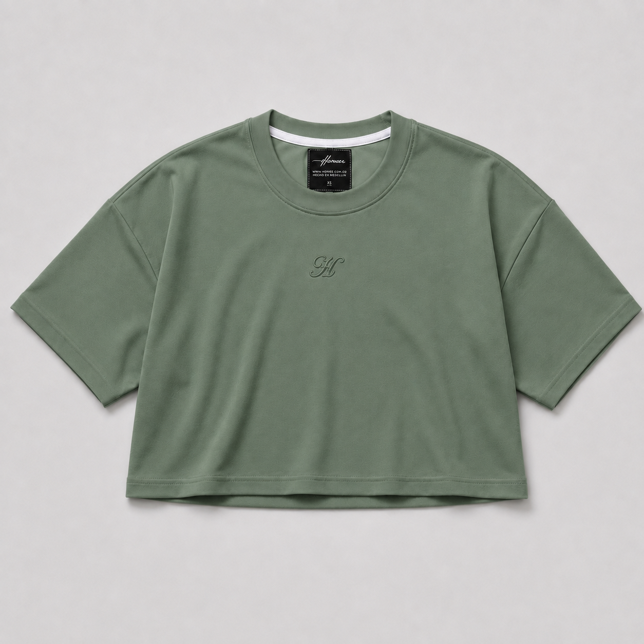 CROP TOP VERDE PINO