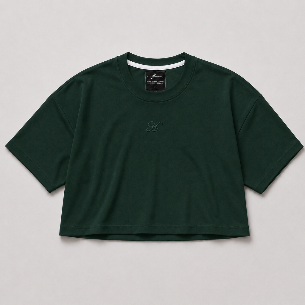 CROP TOP VERDE BOTELLA