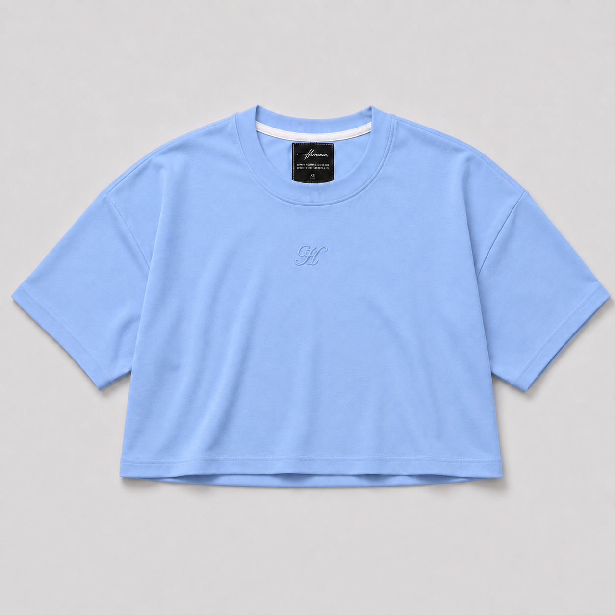 CROP TOP AZUL HORTENCIA