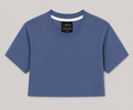 CROP TOP AZUL PETROLEO
