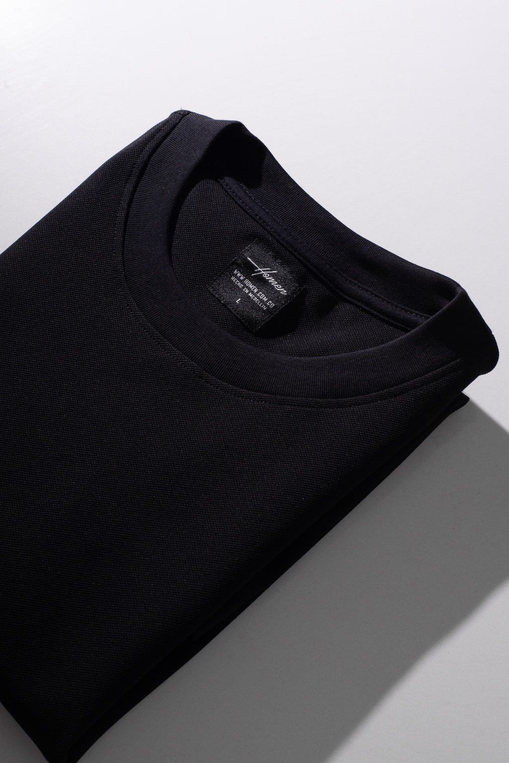 CAMISETAS OVERSIZE CON MINITEXTURA NEGRO