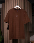 CAMISETA OVERSIZE TEXTURA NATIVA CHOCOLATE