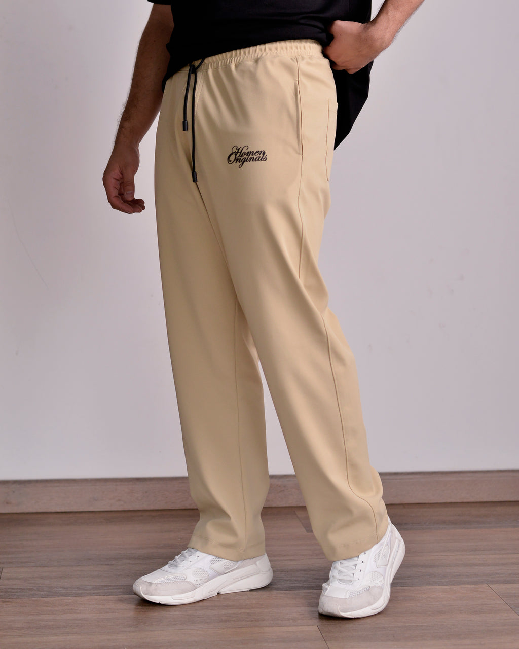 SUDADERA RECTA TEXTURA BEIGE