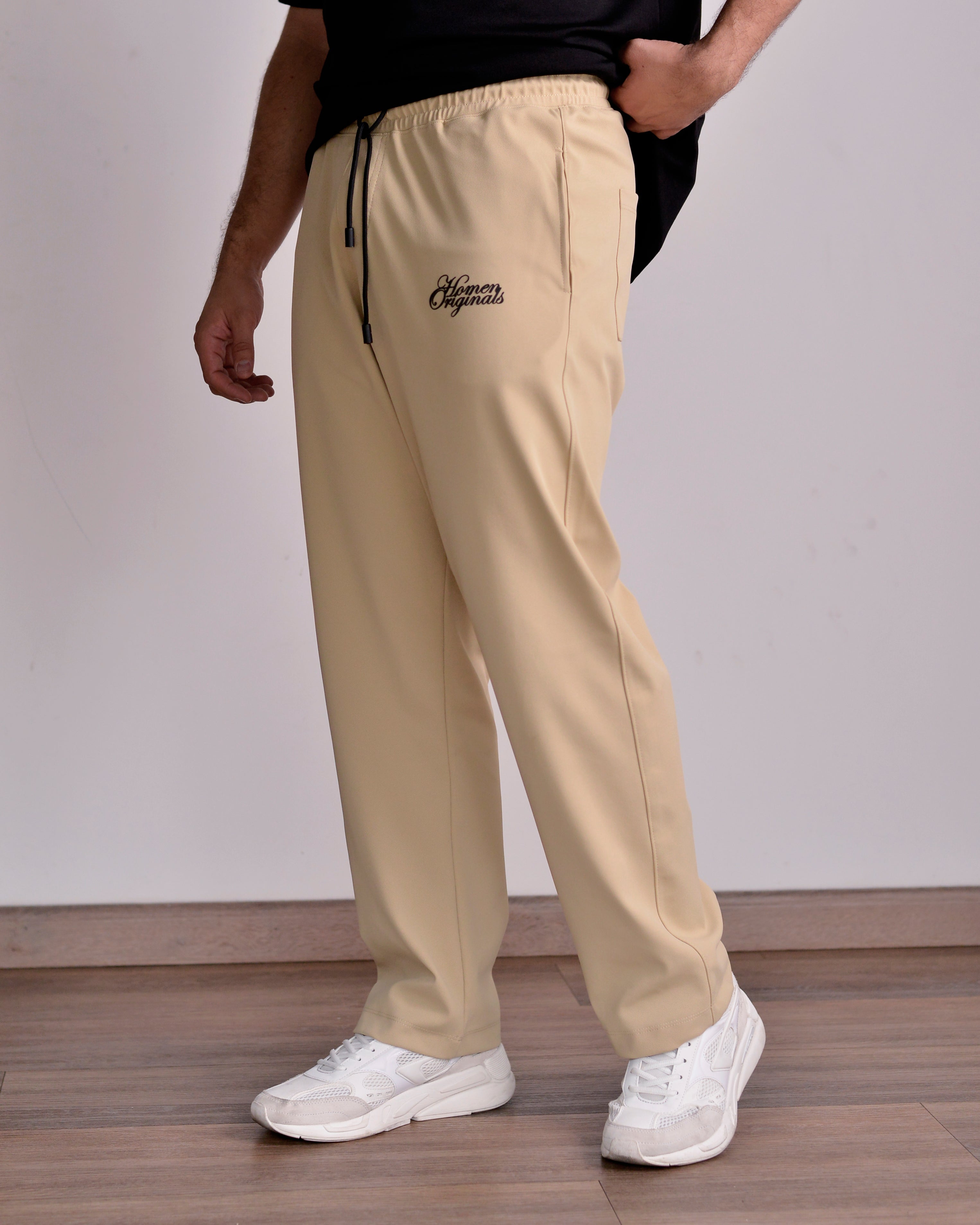 SUDADERA RECTA TEXTURA BEIGE