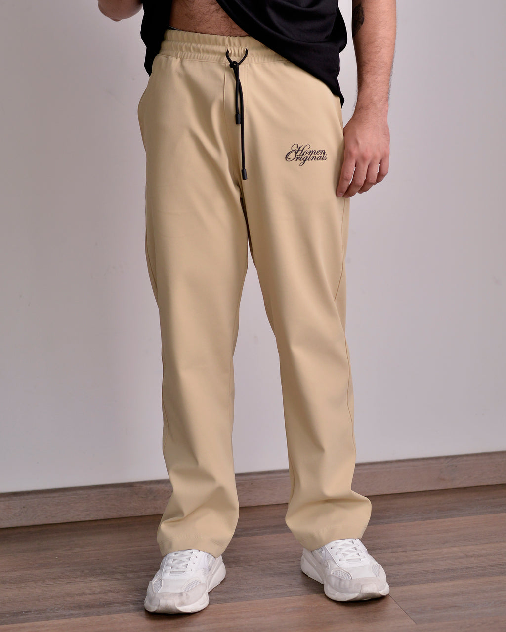 SUDADERA RECTA TEXTURA BEIGE