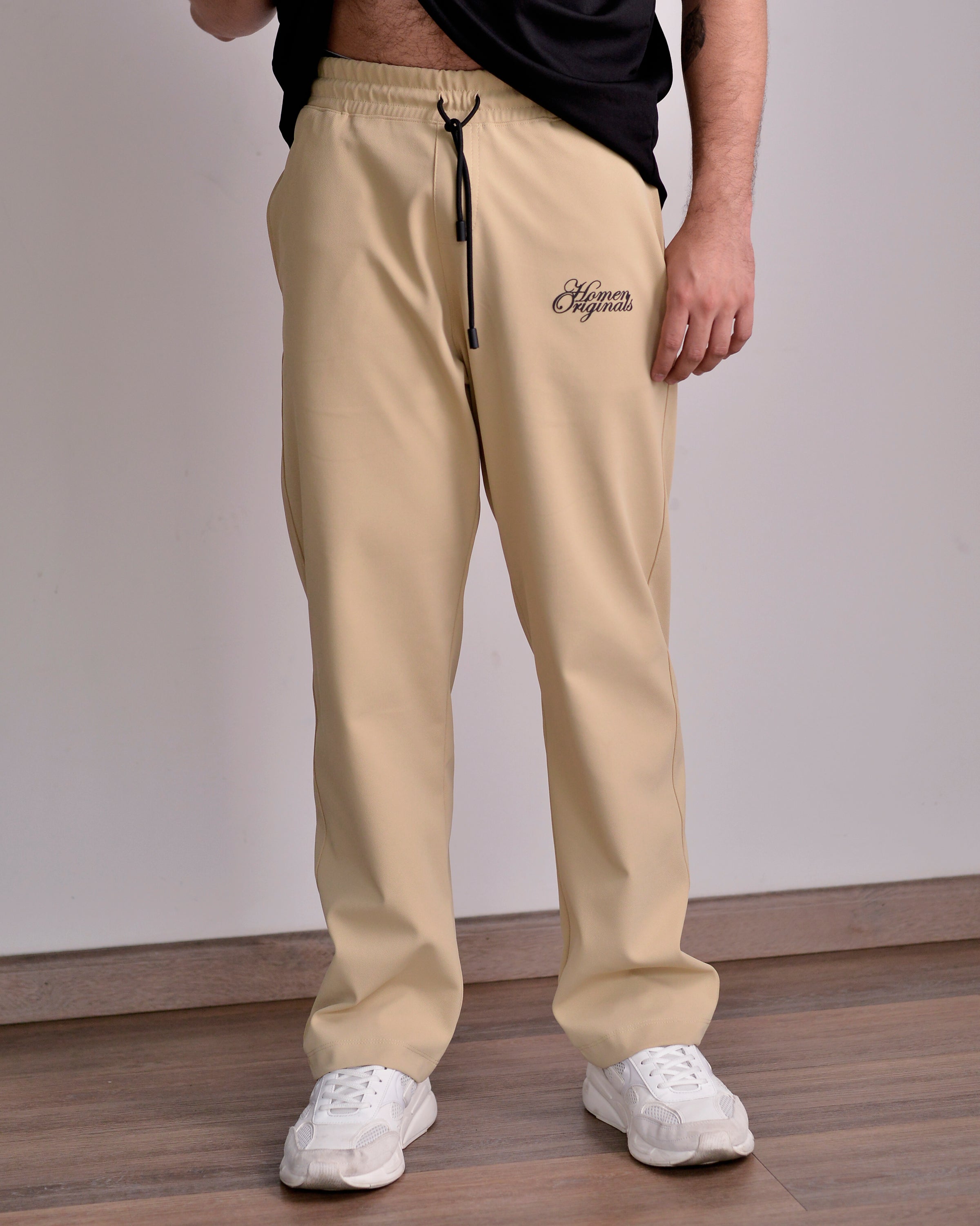 SUDADERA RECTA TEXTURA BEIGE