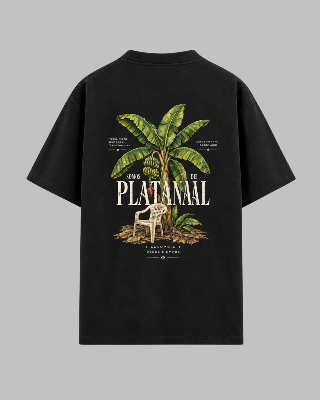CAMISETA OVERSIZE RACIMO NEGRO