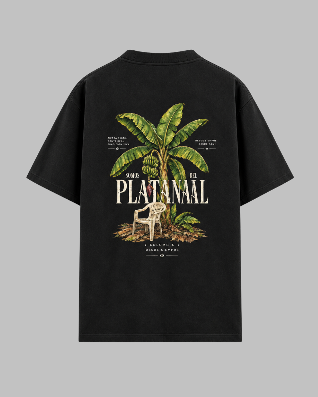 CAMISETA OVERSIZE RACIMO NEGRO