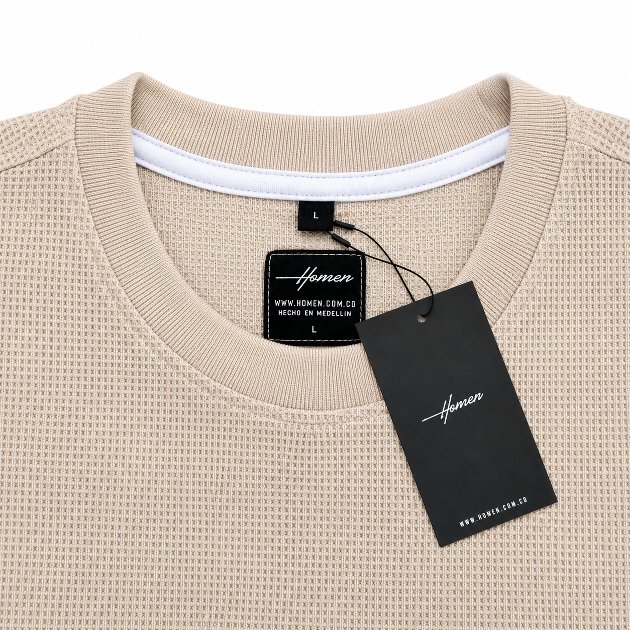 CAMISETA OVERSIZE TEXTURA OKSANA BEIGE
