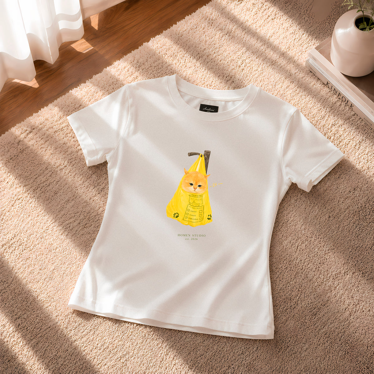 CAMISETA MUJER GATO SORPRESA