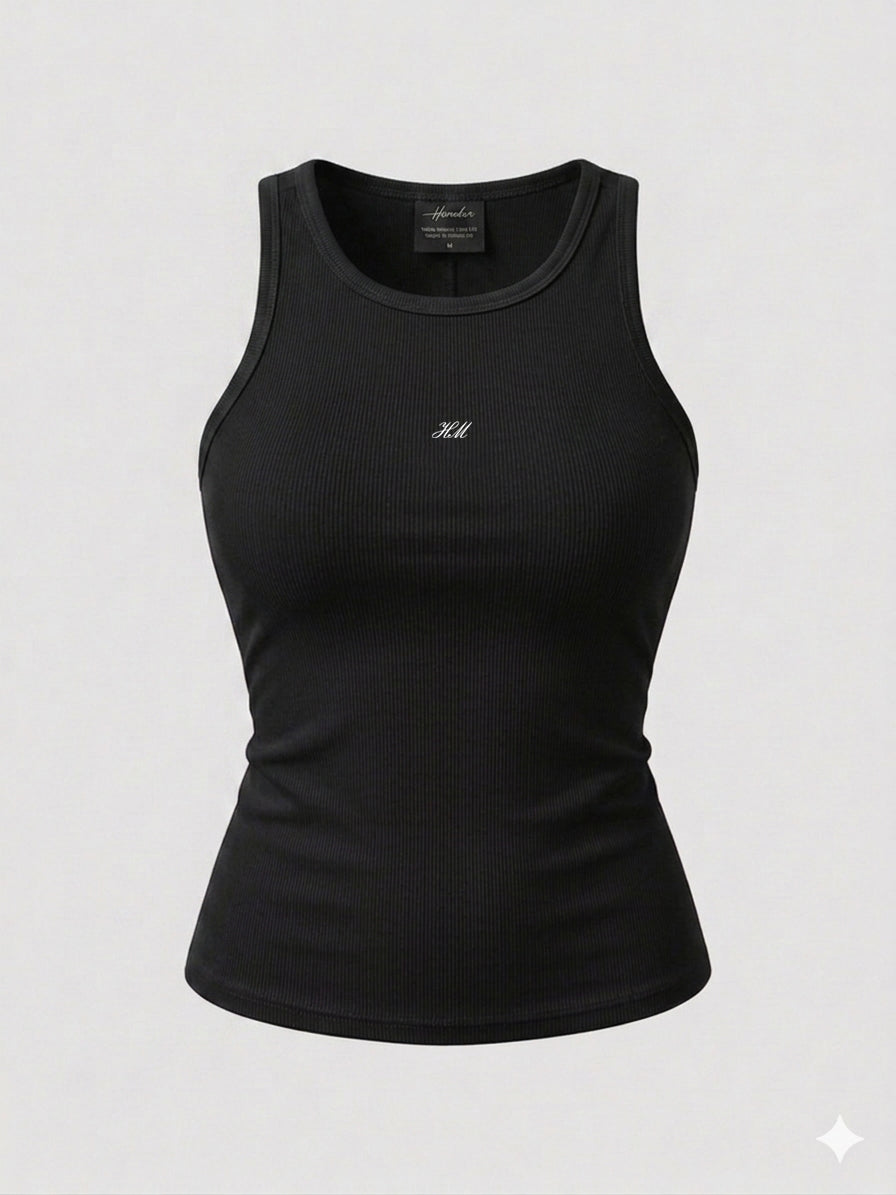 BLUSA MUJER NEGRO RIB