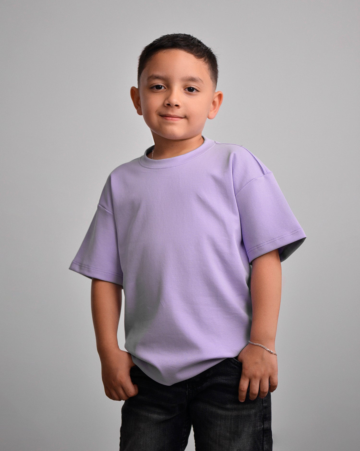 CAMISETA OVERSIZE KIDS LILA