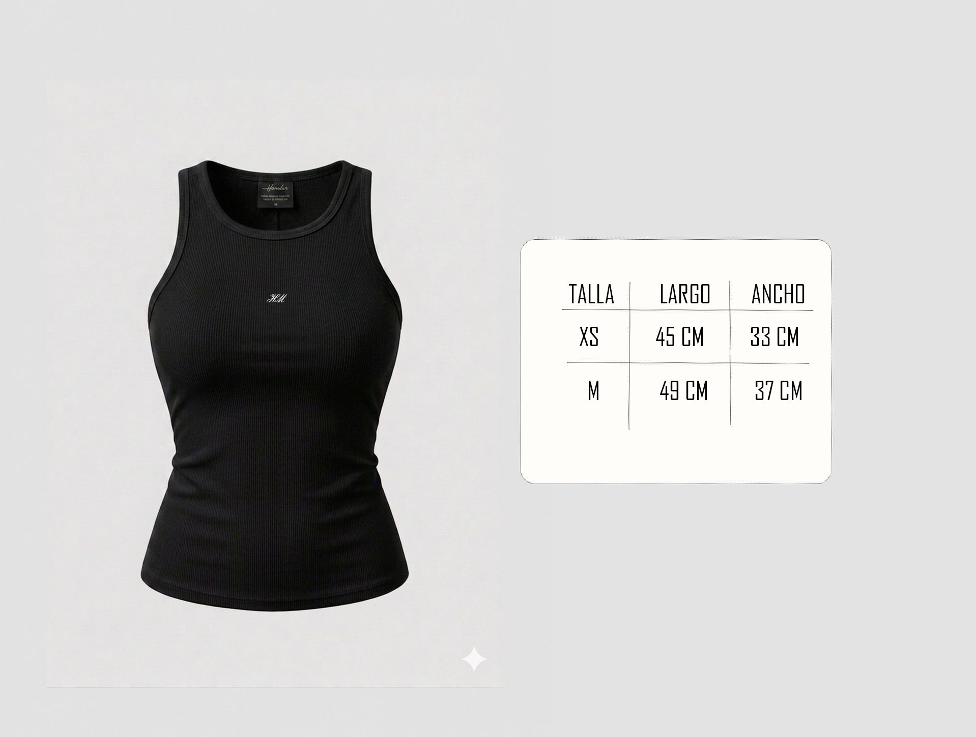 BLUSA MUJER NEGRO RIB