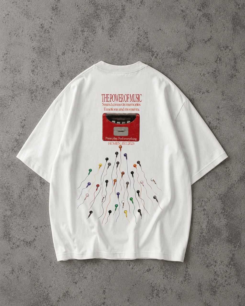 CAMISETA OVERSIZE THE POWER OF MUSIC