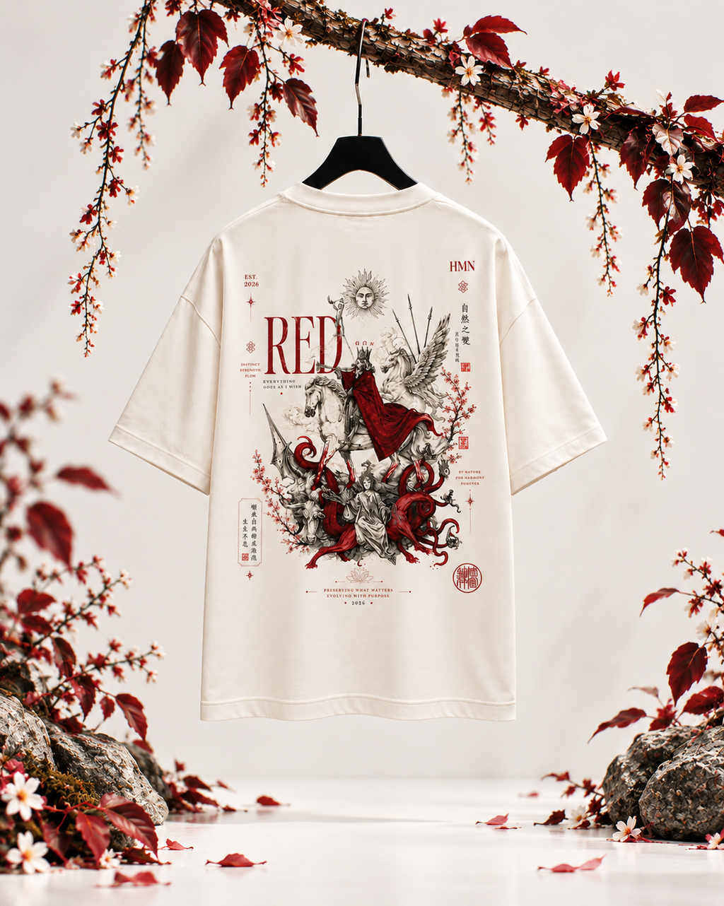 CAMISETA OVERSIZE RED